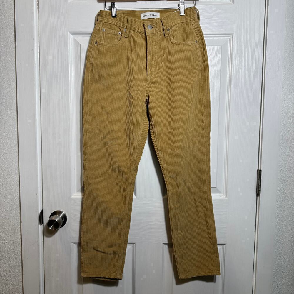 Aritzia Denim Forum Yoko High Rise Slim Corduroy